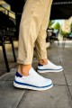 CH979 Santoni Erkek Günlük Bağcıklı Cilt Spor Sneaker Ayakkabı CBT - Beyaz/Mavi Erkek Ayakkabı CH979 Santoni Erkek Günlük Bağcıklı Cilt Spor Sneaker Ayakkabı CBT - Beyaz/Mavi – Chekich Erkek Ayakkabı