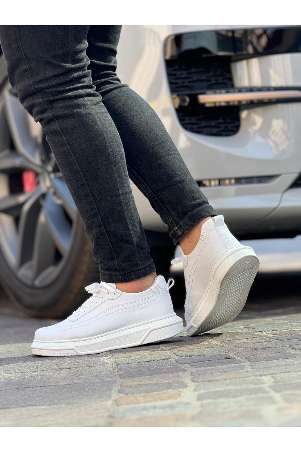 CH987 Second Edition Erkek Günlük Bağcıklı Cilt Spor Sneaker Ayakkabı CBT - Beyaz Erkek Ayakkabı CH987 Second Edition Erkek Günlük Bağcıklı Cilt Spor Sneaker Ayakkabı CBT - Beyaz – Chekich Erkek Ayakkabı