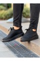 CH987 Second Edition Erkek Günlük Bağcıklı Cilt Spor Sneaker Ayakkabı CST - Siyah Erkek Ayakkabı CH987 Second Edition Erkek Günlük Bağcıklı Cilt Spor Sneaker Ayakkabı CST - Siyah – Chekich Erkek Ayakkabı