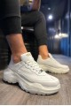 KN-N75 Erkek Günlük Bağcıklı Cilt Spor Sneaker Ayakkabı CBT - Beyaz Erkek Ayakkabı KN-N75 Erkek Günlük Bağcıklı Cilt Spor Sneaker Ayakkabı CBT - Beyaz – Knack Erkek Ayakkabı