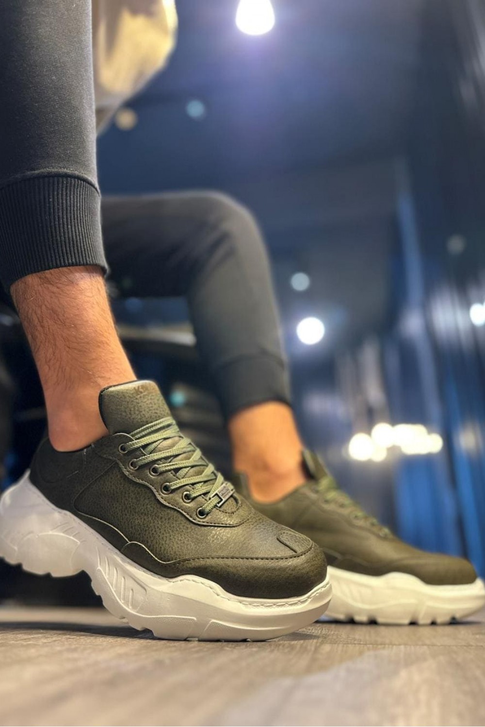 KN-N75 Erkek Günlük Bağcıklı Cilt Spor Sneaker Ayakkabı CBT - Haki Erkek Ayakkabı KN-N75 Erkek Günlük Bağcıklı Cilt Spor Sneaker Ayakkabı CBT - Haki – Knack Erkek Ayakkabı