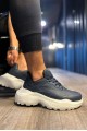 KN-N75 Erkek Günlük Bağcıklı Cilt Spor Sneaker Ayakkabı CBT - Lacivert – Knack Erkek Ayakkabı