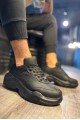 KN-N75 Erkek Günlük Bağcıklı Cilt Spor Sneaker Ayakkabı CST - Siyah Erkek Ayakkabı KN-N75 Erkek Günlük Bağcıklı Cilt Spor Sneaker Ayakkabı CST - Siyah – Knack Erkek Ayakkabı