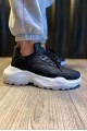 KN-N75 Erkek Günlük Bağcıklı Kapitone Desenli Cilt Spor Sneaker Ayakkabı CBT - Siyah Erkek Ayakkabı KN-N75 Erkek Günlük Bağcıklı Kapitone Desenli Cilt Spor Sneaker Ayakkabı CBT - Siyah – Knack Erkek Ayakkabı