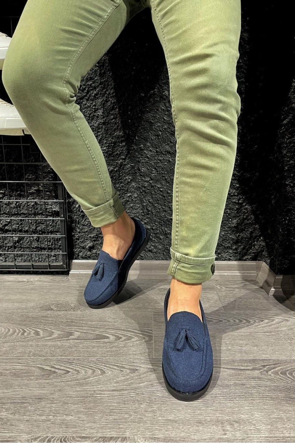 KN007 Erkek Günlük Bağcıksız Loafer Corcik Süet Klasik Ayakkabı SST - Mavi Erkek Ayakkabı KN007 Erkek Günlük Bağcıksız Loafer Corcik Süet Klasik Ayakkabı SST - Mavi – Knack Erkek Ayakkabı