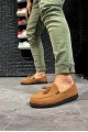 KN007 Erkek Günlük Bağcıksız Loafer Corcik Süet Klasik Ayakkabı SST - Taba – Knack Erkek Ayakkabı