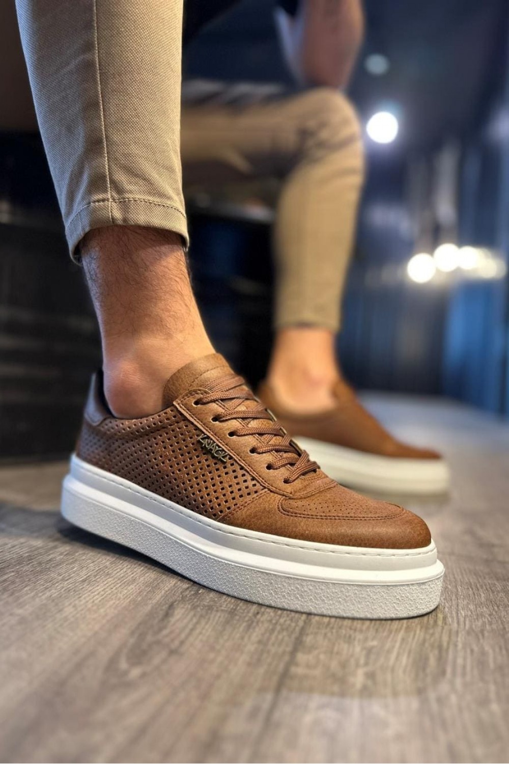 KN013 Erkek Günlük Bağcıklı Cilt Spor Sneaker Ayakkabı CBT - Taba Erkek Ayakkabı KN013 Erkek Günlük Bağcıklı Cilt Spor Sneaker Ayakkabı CBT - Taba – Knack Erkek Ayakkabı