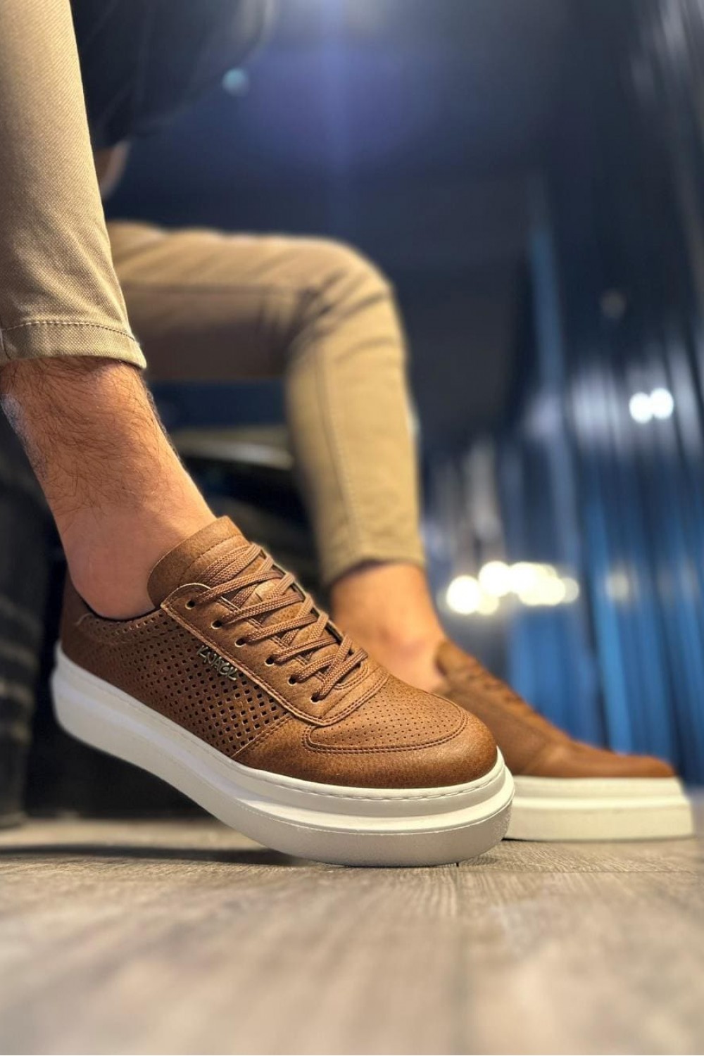 KN013 Erkek Günlük Bağcıklı Cilt Spor Sneaker Ayakkabı CBT - Taba Erkek Ayakkabı KN013 Erkek Günlük Bağcıklı Cilt Spor Sneaker Ayakkabı CBT - Taba – Knack Erkek Ayakkabı