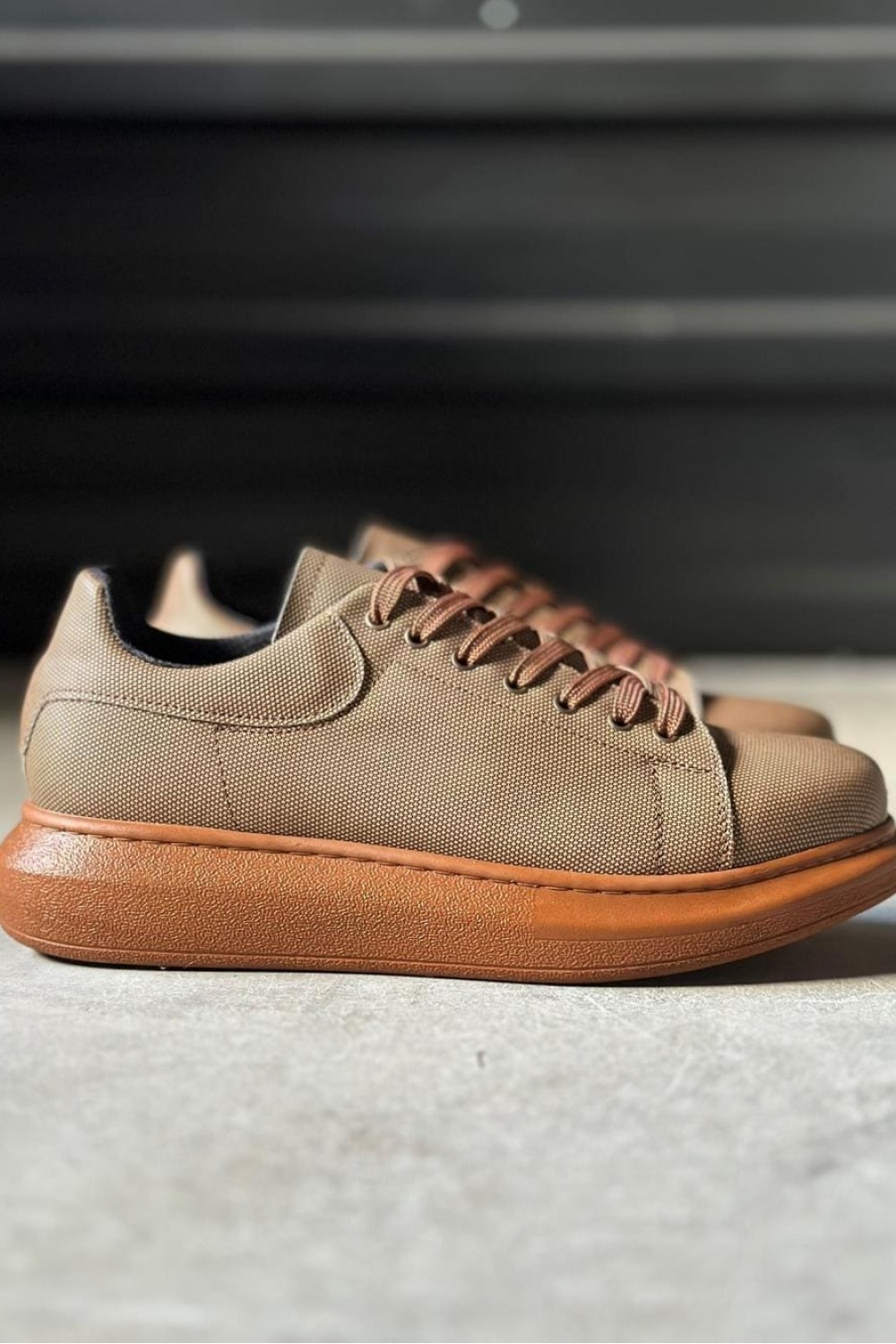 KN041 Erkek Günlük Bağcıklı Tırtıklı Cilt Spor Sneaker Ayakkabı CTT - Taba Erkek Ayakkabı KN041 Erkek Günlük Bağcıklı Tırtıklı Cilt Spor Sneaker Ayakkabı CTT - Taba – Knack Erkek Ayakkabı
