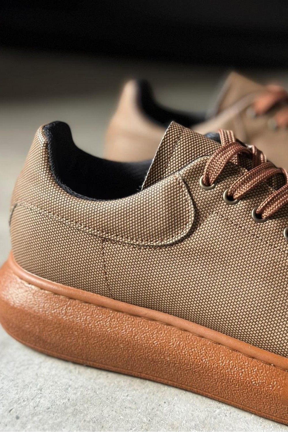 KN041 Erkek Günlük Bağcıklı Tırtıklı Cilt Spor Sneaker Ayakkabı CTT - Taba Erkek Ayakkabı KN041 Erkek Günlük Bağcıklı Tırtıklı Cilt Spor Sneaker Ayakkabı CTT - Taba – Knack Erkek Ayakkabı