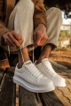 KN044 Erkek Günlük Bağcıklı Cilt Spor Sneaker Ayakkabı CBT - Beyaz Erkek Ayakkabı KN044 Erkek Günlük Bağcıklı Cilt Spor Sneaker Ayakkabı CBT - Beyaz – Knack Erkek Ayakkabı