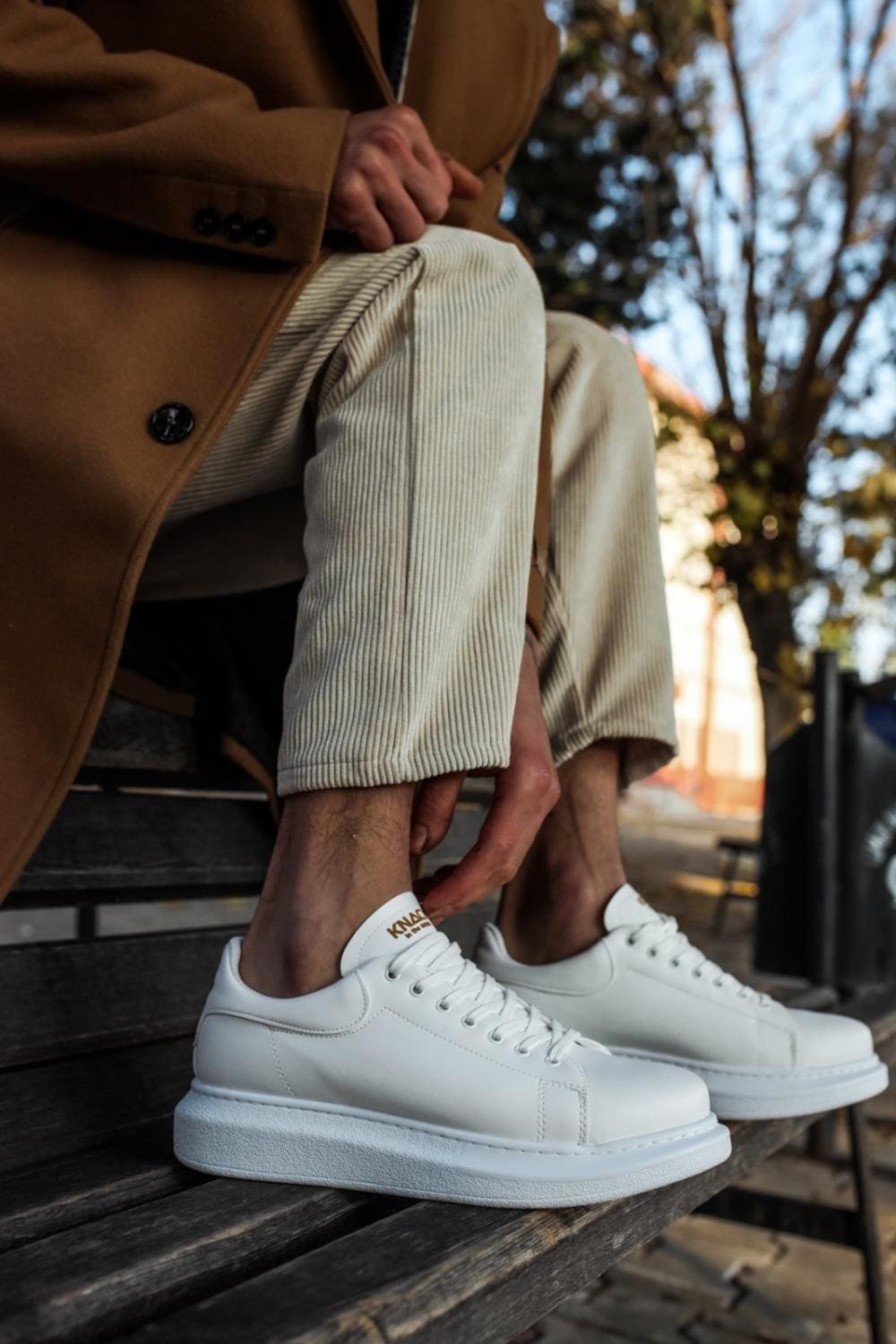 KN044 Erkek Günlük Bağcıklı Cilt Spor Sneaker Ayakkabı CBT - Beyaz Erkek Ayakkabı KN044 Erkek Günlük Bağcıklı Cilt Spor Sneaker Ayakkabı CBT - Beyaz – Knack Erkek Ayakkabı