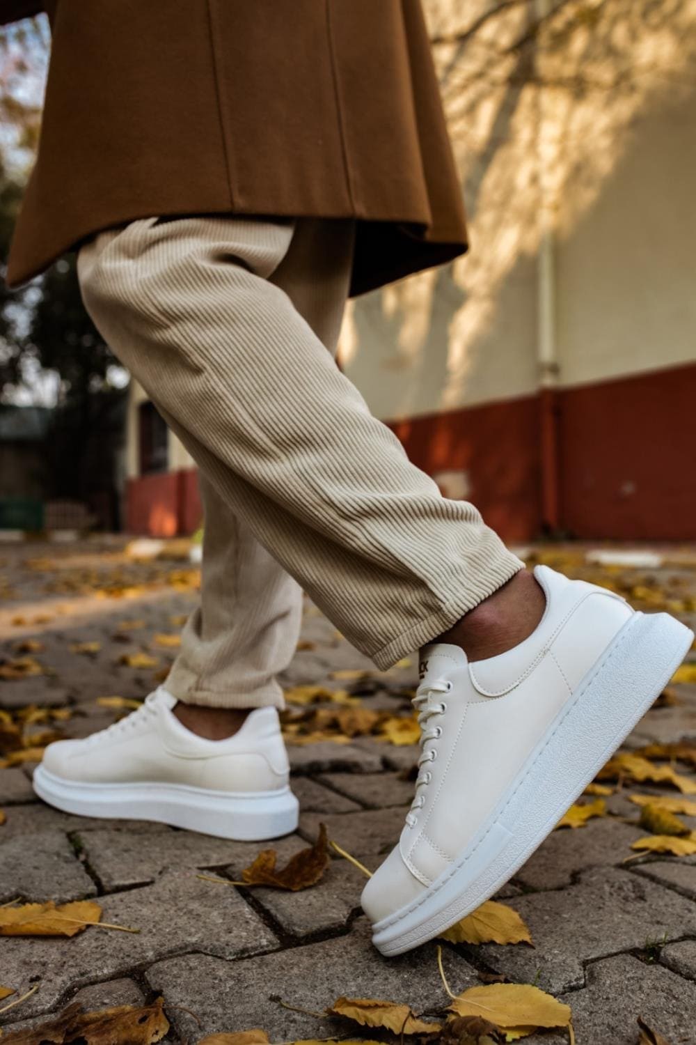 KN044 Erkek Günlük Bağcıklı Cilt Spor Sneaker Ayakkabı CBT - Beyaz Erkek Ayakkabı KN044 Erkek Günlük Bağcıklı Cilt Spor Sneaker Ayakkabı CBT - Beyaz – Knack Erkek Ayakkabı