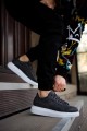KN044 Erkek Günlük Bağcıklı Cilt Spor Sneaker Ayakkabı CBT - Gri – Knack Erkek Ayakkabı