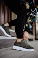 KN044 Erkek Günlük Bağcıklı Cilt Spor Sneaker Ayakkabı CBT - Haki Erkek Ayakkabı KN044 Erkek Günlük Bağcıklı Cilt Spor Sneaker Ayakkabı CBT - Haki – Knack Erkek Ayakkabı
