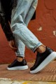 KN044 Erkek Günlük Bağcıklı Cilt Spor Sneaker Ayakkabı CBT - Siyah Erkek Ayakkabı KN044 Erkek Günlük Bağcıklı Cilt Spor Sneaker Ayakkabı CBT - Siyah – Knack Erkek Ayakkabı