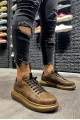 KN044 Erkek Günlük Bağcıklı Cilt Spor Sneaker Ayakkabı CKT - Kahverengi Erkek Ayakkabı KN044 Erkek Günlük Bağcıklı Cilt Spor Sneaker Ayakkabı CKT - Kahverengi – Knack Erkek Ayakkabı
