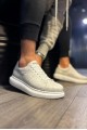 KN044 Erkek Günlük Bağcıklı Desenli Cilt Spor Sneaker Ayakkabı CBT - Beyaz Erkek Ayakkabı KN044 Erkek Günlük Bağcıklı Desenli Cilt Spor Sneaker Ayakkabı CBT - Beyaz – Knack Erkek Ayakkabı