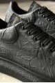 KN044 Erkek Günlük Bağcıklı Desenli Cilt Spor Sneaker Ayakkabı CST - Siyah Erkek Ayakkabı KN044 Erkek Günlük Bağcıklı Desenli Cilt Spor Sneaker Ayakkabı CST - Siyah – Knack Erkek Ayakkabı
