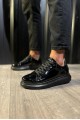 KN044 Erkek Günlük Bağcıklı Rugan Spor Sneaker Ayakkabı RST - Siyah Erkek Ayakkabı KN044 Erkek Günlük Bağcıklı Rugan Spor Sneaker Ayakkabı RST - Siyah – Knack Erkek Ayakkabı