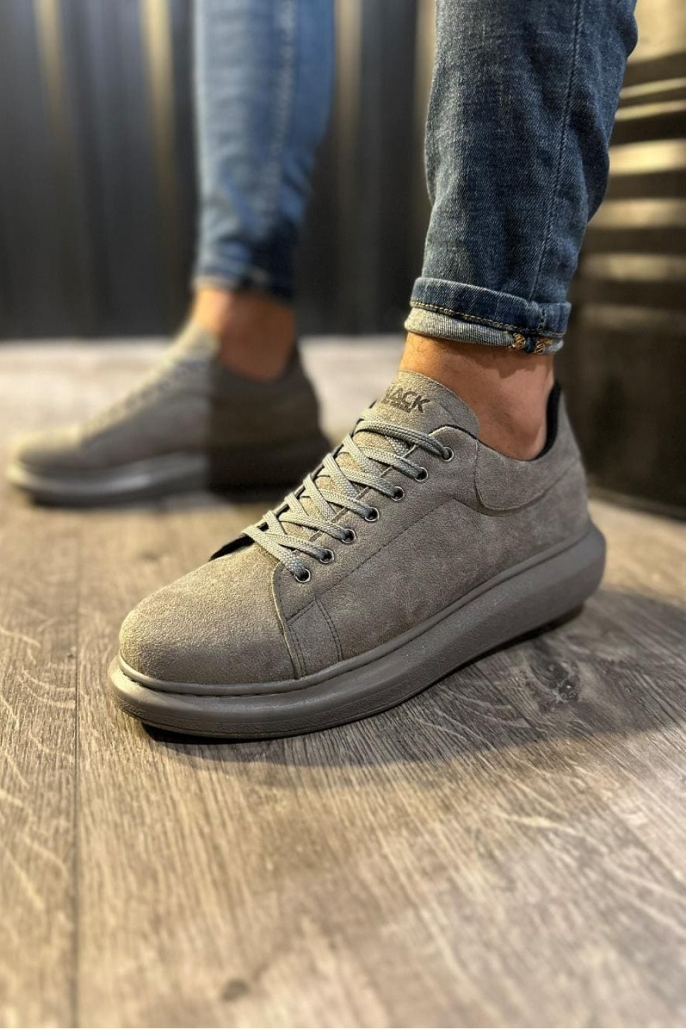 KN044 Erkek Günlük Bağcıklı Süet Spor Sneaker Ayakkabı SGT - Gri Erkek Ayakkabı KN044 Erkek Günlük Bağcıklı Süet Spor Sneaker Ayakkabı SGT - Gri – Knack Erkek Ayakkabı