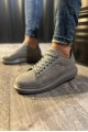 KN044 Erkek Günlük Bağcıklı Süet Spor Sneaker Ayakkabı SGT - Gri Erkek Ayakkabı KN044 Erkek Günlük Bağcıklı Süet Spor Sneaker Ayakkabı SGT - Gri – Knack Erkek Ayakkabı
