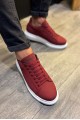 KN045 Erkek Günlük Bağcıklı Cilt Spor Sneaker Ayakkabı CBT - Bordo – Knack Erkek Ayakkabı