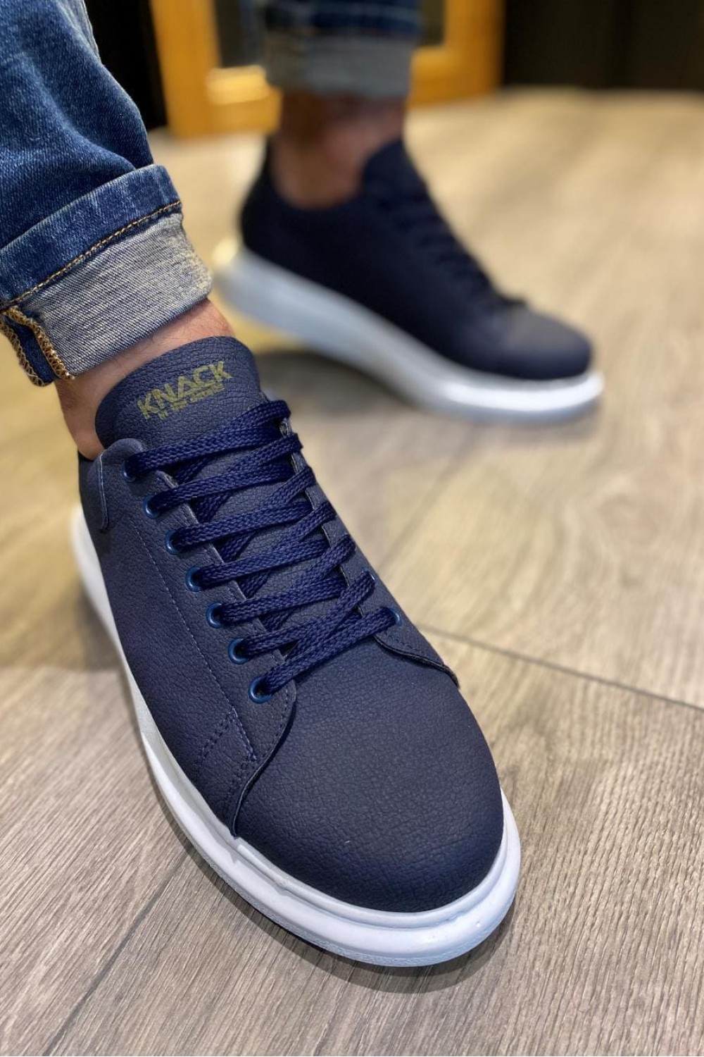 KN045 Erkek Günlük Bağcıklı Cilt Spor Sneaker Ayakkabı CBT - Lacivert Erkek Ayakkabı KN045 Erkek Günlük Bağcıklı Cilt Spor Sneaker Ayakkabı CBT - Lacivert – Knack Erkek Ayakkabı