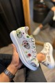 KN046 Erkek Günlük Bağcıklı Kurukafa Baskılı Cilt Spor Sneaker Ayakkabı CBT - Beyaz Erkek Ayakkabı KN046 Erkek Günlük Bağcıklı Kurukafa Baskılı Cilt Spor Sneaker Ayakkabı CBT - Beyaz – Knack Erkek Ayakkabı