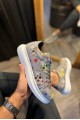 KN046 Erkek Günlük Bağcıklı Kurukafa Baskılı Cilt Spor Sneaker Ayakkabı CBT - Gri – Knack Erkek Ayakkabı