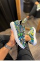KN046 Erkek Günlük Bağcıklı Renkli Baskılı Cilt Spor Sneaker Ayakkabı CBT - Yeşil – Knack Erkek Ayakkabı