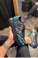 KN046 Erkek Günlük Bağcıklı Renkli Baskılı Cilt Spor Sneaker Ayakkabı CST - Siyah Erkek Ayakkabı KN046 Erkek Günlük Bağcıklı Renkli Baskılı Cilt Spor Sneaker Ayakkabı CST - Siyah – Knack Erkek Ayakkabı