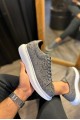KN047 Erkek Günlük Bağcıklı Harf Desenli Cilt Spor Sneaker Ayakkabı CBT - Gri Erkek Ayakkabı KN047 Erkek Günlük Bağcıklı Harf Desenli Cilt Spor Sneaker Ayakkabı CBT - Gri – Knack Erkek Ayakkabı