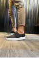 KN077 Erkek Günlük Bağcıklı Cilt Spor Sneaker Ayakkabı CBT - Siyah – Knack Erkek Ayakkabı