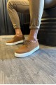 KN077 Erkek Günlük Bağcıklı Süet Spor Sneaker Ayakkabı SBT - Taba – Knack Erkek Ayakkabı