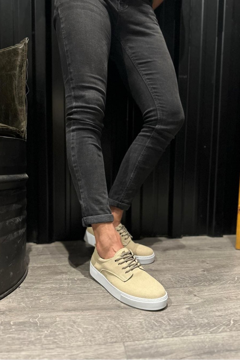KN077 Erkek Günlük Bağcıklı Süet Spor Sneaker Ayakkabı SBT - Vizon Erkek Ayakkabı KN077 Erkek Günlük Bağcıklı Süet Spor Sneaker Ayakkabı SBT - Vizon – Knack Erkek Ayakkabı
