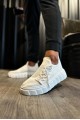 KN1025 Erkek Günlük Bağcıklı Triko Spor Sneaker Ayakkabı TBT - Beyaz – Knack Erkek Ayakkabı