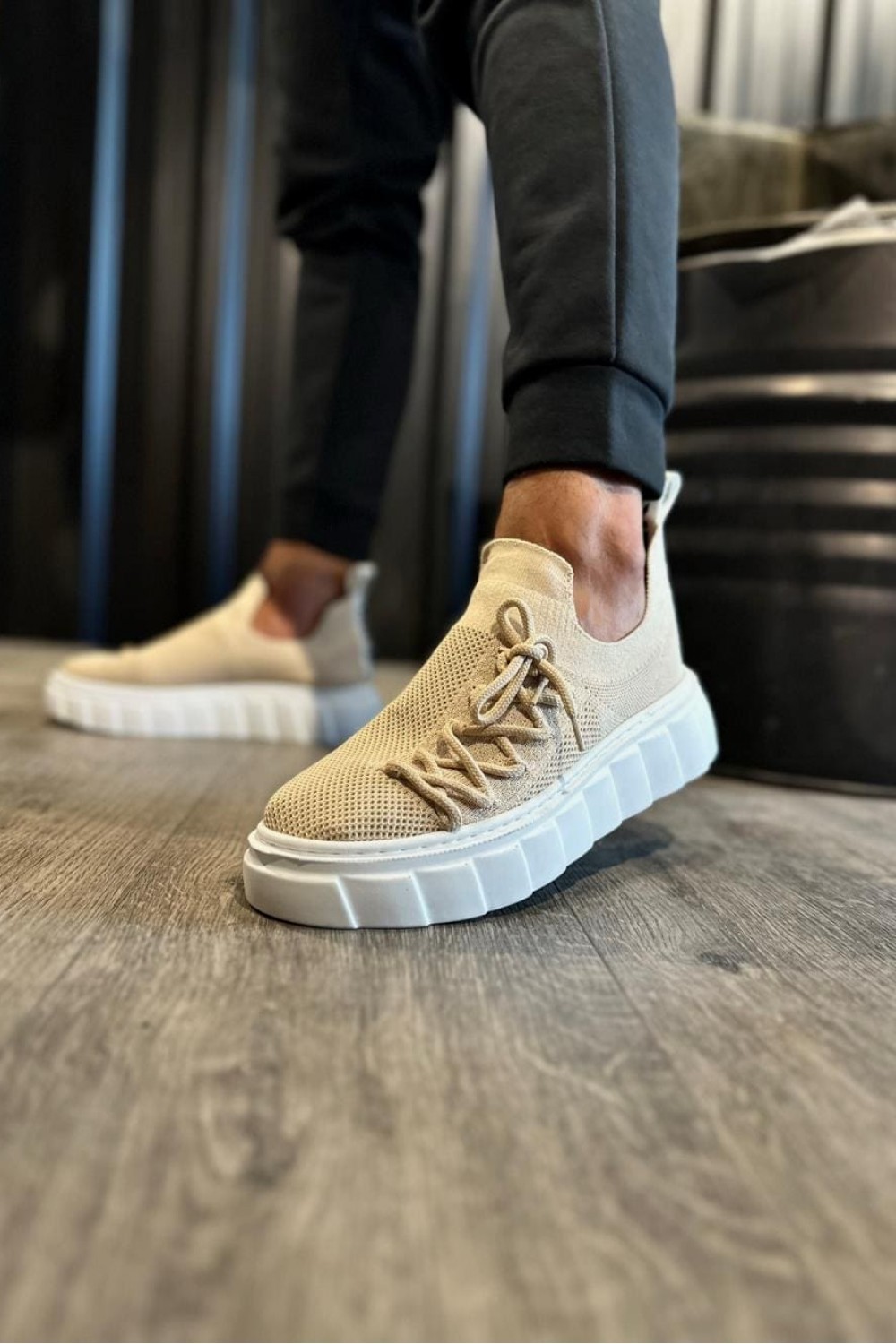 KN1025 Erkek Günlük Bağcıklı Triko Spor Sneaker Ayakkabı TBT - Vizon Erkek Ayakkabı KN1025 Erkek Günlük Bağcıklı Triko Spor Sneaker Ayakkabı TBT - Vizon – Knack Erkek Ayakkabı