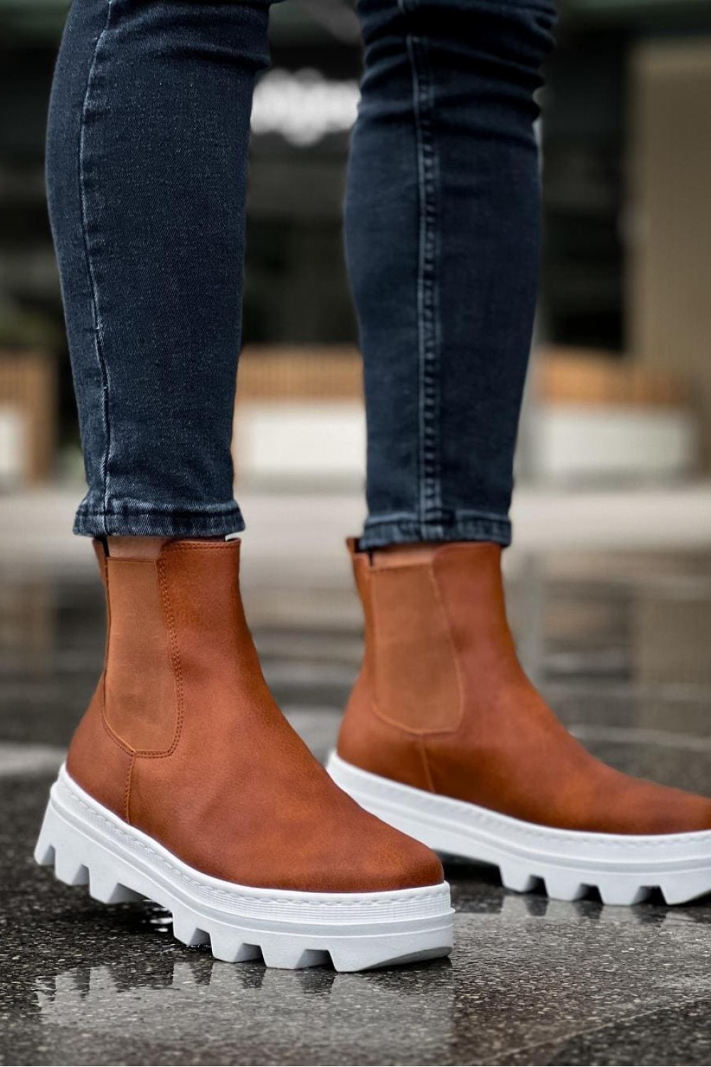 KN113 Erkek Spor Günlük Bağcıksız Cilt Bot CBT - Taba Erkek Ayakkabı KN113 Erkek Spor Günlük Bağcıksız Cilt Bot CBT - Taba – Knack Erkek Ayakkabı
