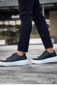 KN144 Erkek Günlük Bağcıklı Cilt Spor Sneaker Ayakkabı CBT - Siyah – Knack Erkek Ayakkabı