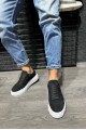 KN144 Erkek Günlük Bağcıklı Süet Spor Sneaker Ayakkabı SBT - Siyah – Knack Erkek Ayakkabı