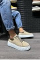 KN144 Erkek Günlük Bağcıklı Süet Spor Sneaker Ayakkabı SBT - Vizon – Knack Erkek Ayakkabı