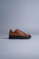 KN421 Erkek Günlük Bağcıklı Cilt Spor Sneaker Ayakkabı CST - Taba – Knack Erkek Ayakkabı