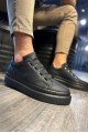 KN521 Erkek Günlük Lastikli Cilt Spor Sneaker Ayakkabı CST - Siyah Erkek Ayakkabı KN521 Erkek Günlük Lastikli Cilt Spor Sneaker Ayakkabı CST - Siyah – Knack Erkek Ayakkabı