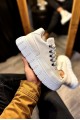 KN600 Erkek Günlük Bağcıklı Süet Cilt Spor Sneaker Ayakkabı SCBT - Beyaz – Knack Erkek Ayakkabı