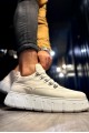 KN600 Erkek Günlük Bağcıklı Süet Cilt Spor Sneaker Ayakkabı SCBT - Beyaz – Knack Erkek Ayakkabı