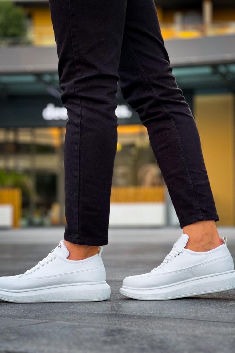 KN814 Erkek Günlük Bağcıklı Cilt Spor Sneaker Ayakkabı CBT - Beyaz Erkek Ayakkabı KN814 Erkek Günlük Bağcıklı Cilt Spor Sneaker Ayakkabı CBT - Beyaz – Knack Erkek Ayakkabı