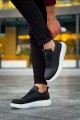 KN814 Erkek Günlük Bağcıklı Cilt Spor Sneaker Ayakkabı CBT - Siyah – Knack Erkek Ayakkabı