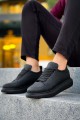 KN814 Erkek Günlük Bağcıklı Cilt Spor Sneaker Ayakkabı CST - Siyah Erkek Ayakkabı KN814 Erkek Günlük Bağcıklı Cilt Spor Sneaker Ayakkabı CST - Siyah – Knack Erkek Ayakkabı