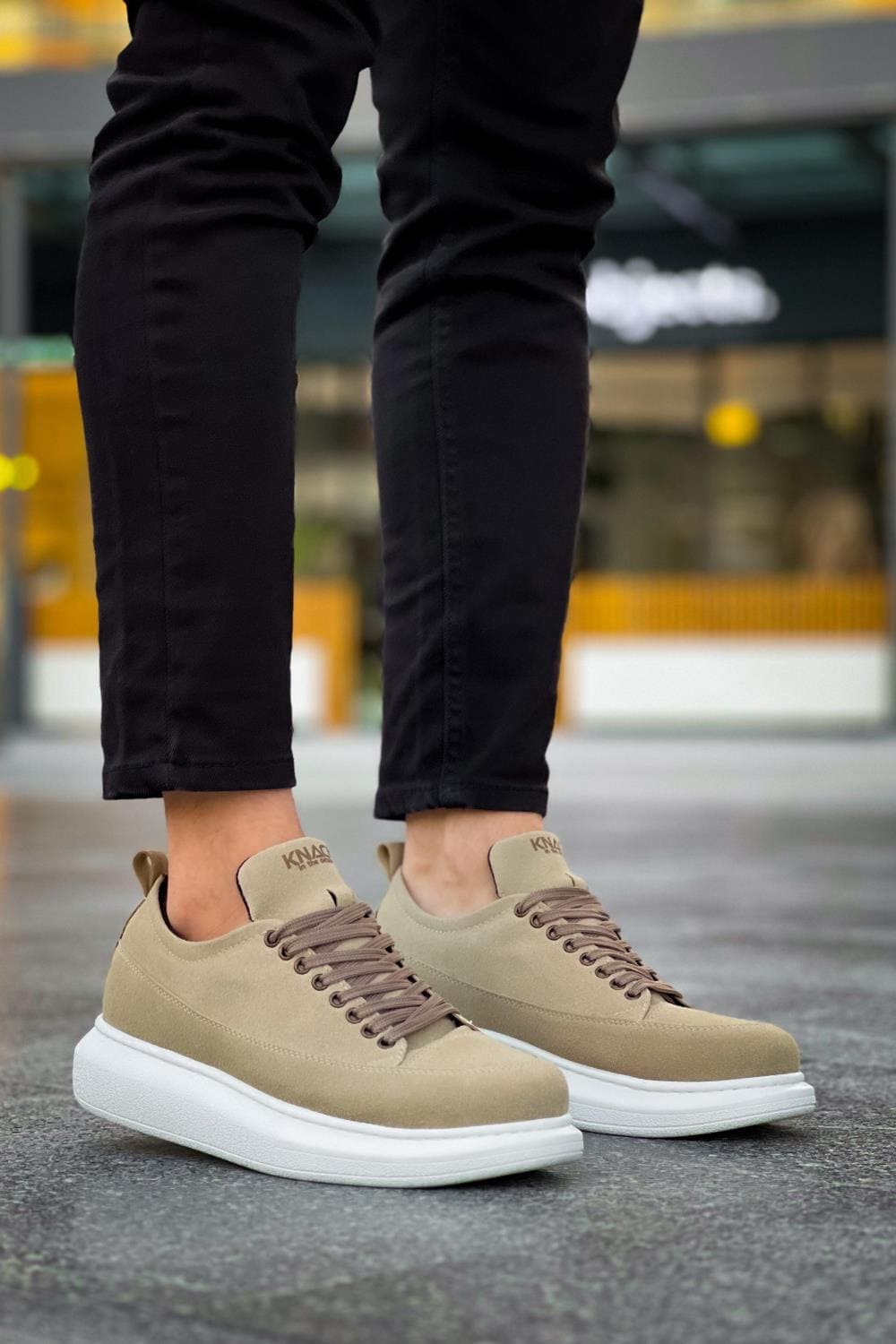 KN814 Erkek Günlük Bağcıklı Süet Spor Sneaker Ayakkabı SBT - Vizon Erkek Ayakkabı KN814 Erkek Günlük Bağcıklı Süet Spor Sneaker Ayakkabı SBT - Vizon – Knack Erkek Ayakkabı